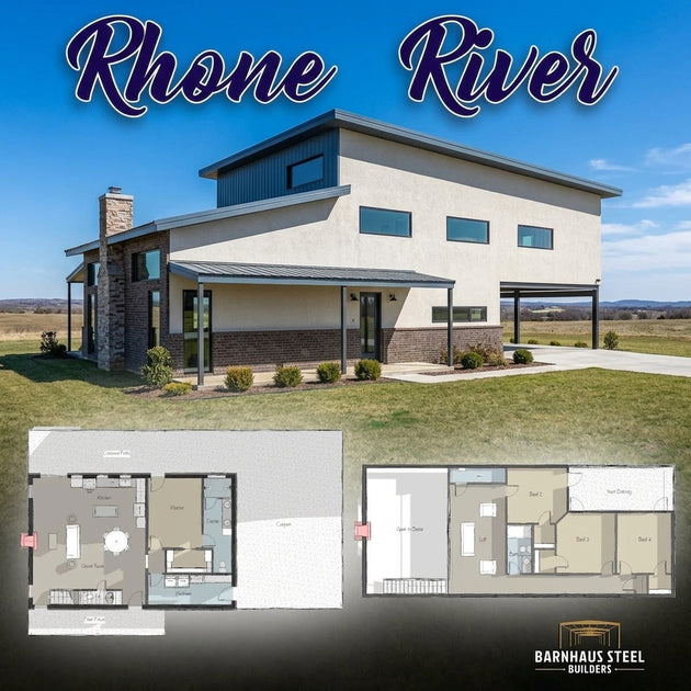 The Rhone River | House Plan – Barnhaus Steel Designs