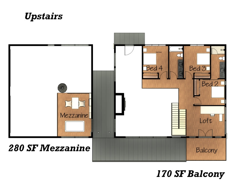 The Apex | Modern Industrial Barndominium Plan with Shop