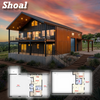 The Shoal | Modern Industrial Barndominium Plan with Shop