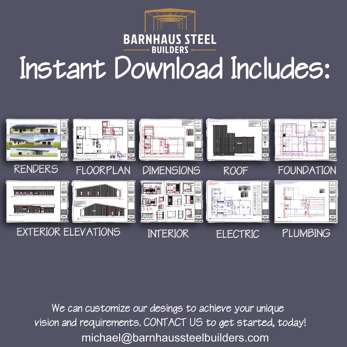 Cloud Gate Barndominium Plan