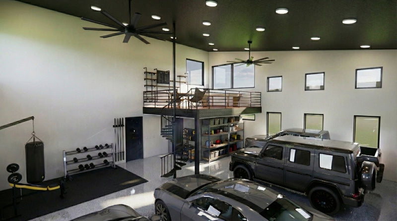 The Apex | Modern Industrial Barndominium Plan with Shop