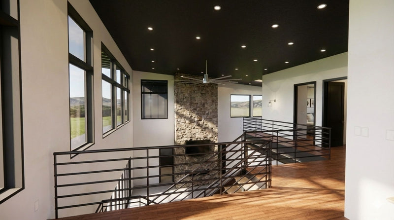The Apex | Modern Industrial Barndominium Plan with Shop