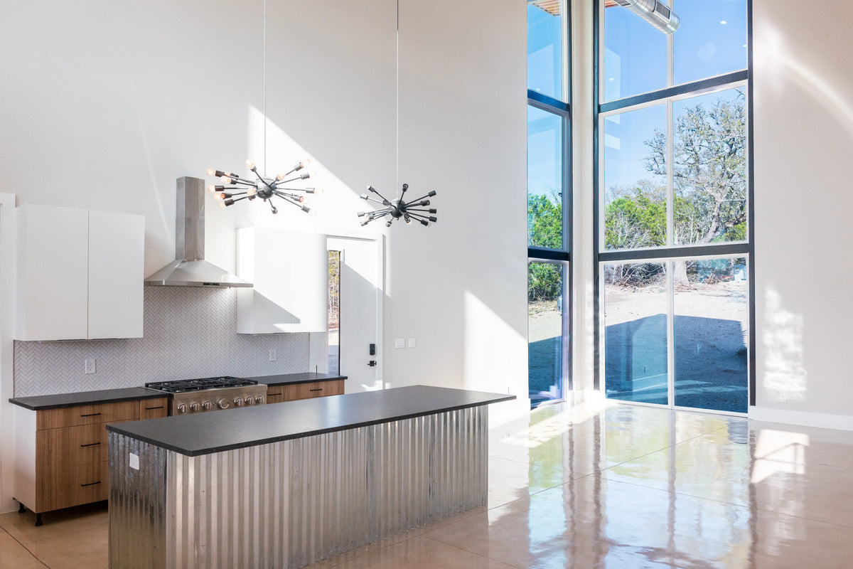 The Villa | Mid-Century Modern Barndominium Plan