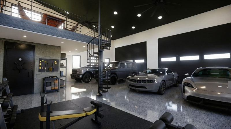 The Apex | Modern Industrial Barndominium Plan with Shop