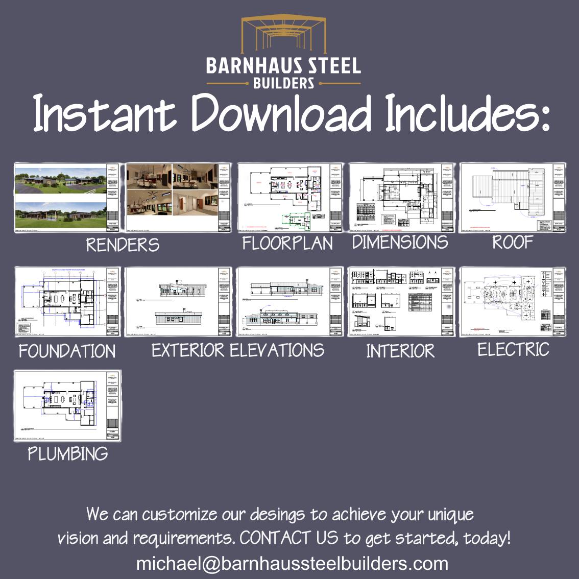 Cove Branch Barndominium Plan