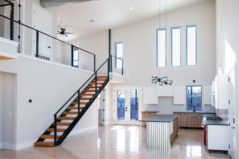 The Villa | Mid-Century Modern Barndominium Plan