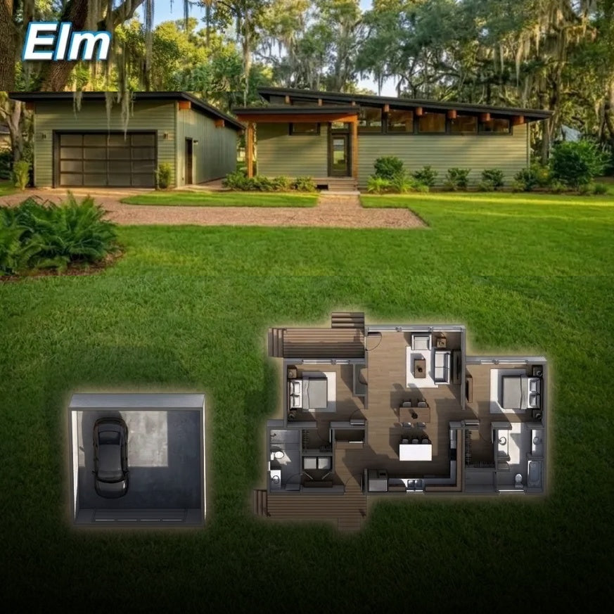 The Spring Mountain | Modern Mountain Barndominium Plan