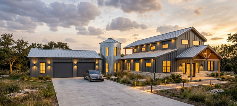 Farm Modern Barndominium Plan