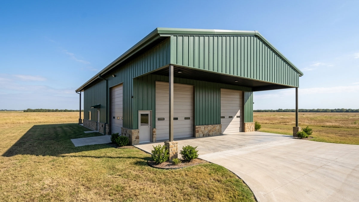 The Evergreen Barndominium Shop with Studio Loft