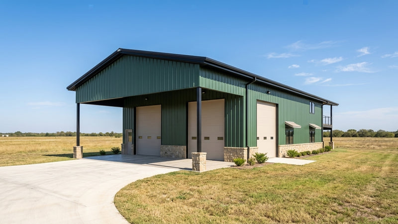 The Evergreen Barndominium Shop with Studio Loft