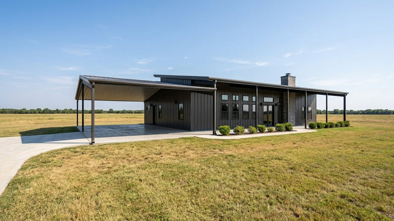 Modern Farmhouse Barndominium Plan