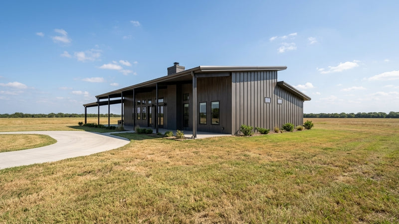 Modern Farmhouse Barndominium Plan