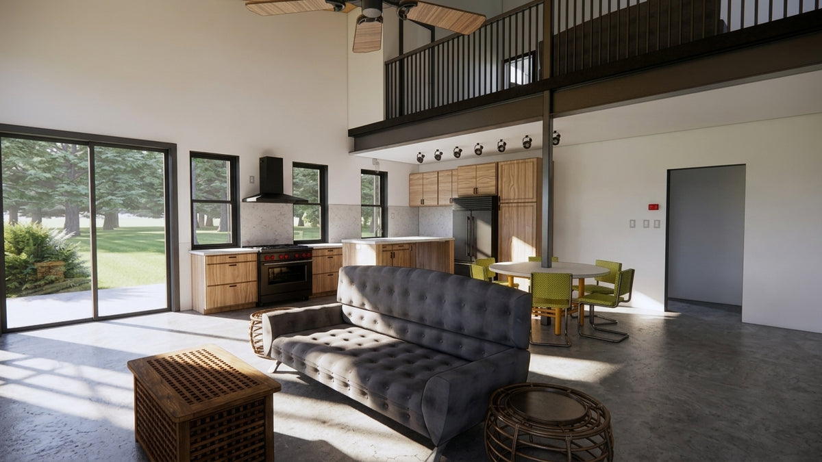 Rhone River House Plan – Barnhaus Steel Designs