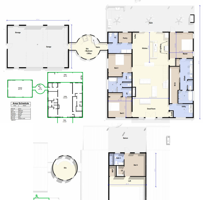 Farm Modern Barndominium Plan