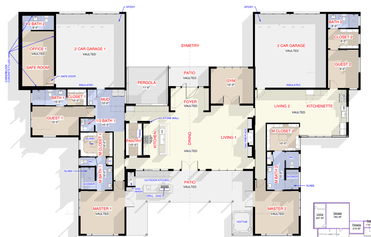 The Generation | Multi-Generational Modern Steel Barndominium Plan