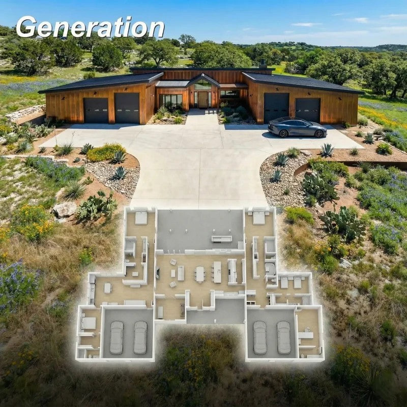 The Generation | Multi-Generational Modern Steel Barndominium Plan