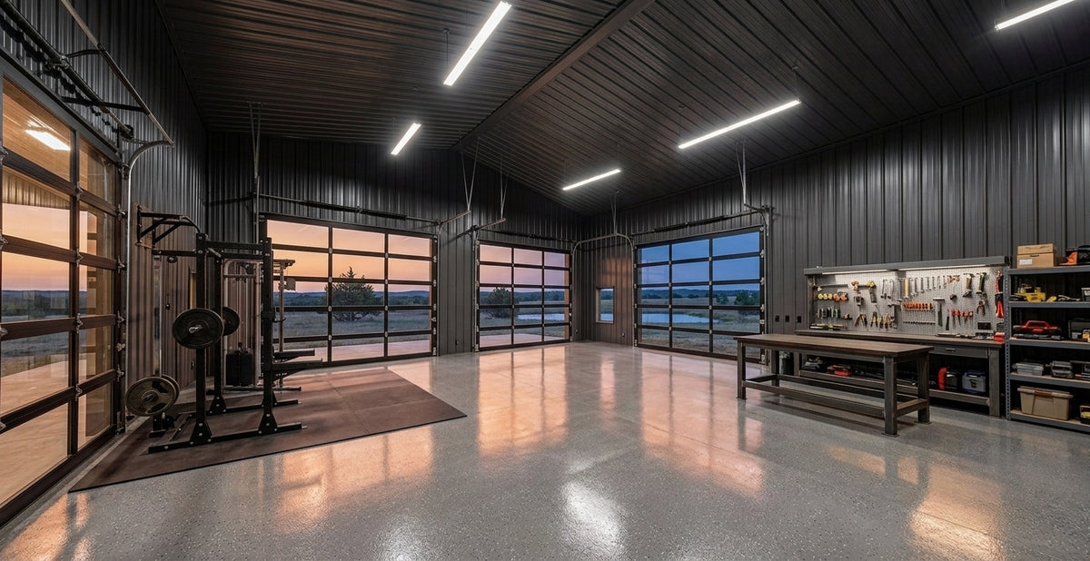 The Industry | Modern Industrial Barndominium Plan with Shop
