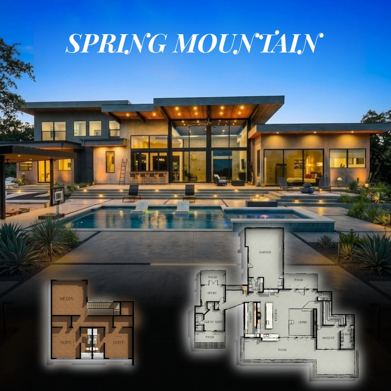 The Spring Mountain | Modern Mountain Barndominium Plan