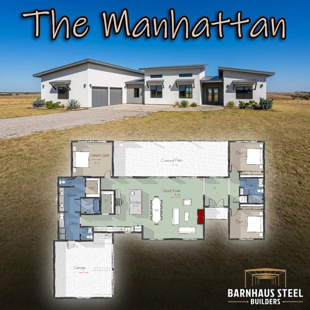 Mid-Century Modern House Plan: The Manhattan