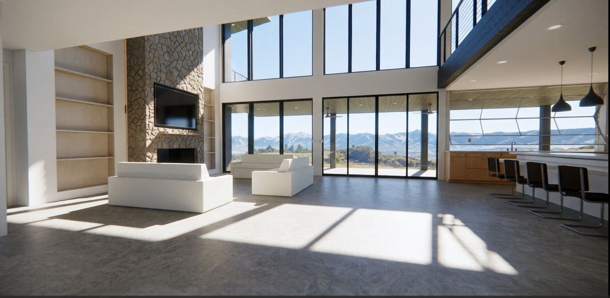 The Titan | Luxury Modern Steel Barndominium Plan with Shop