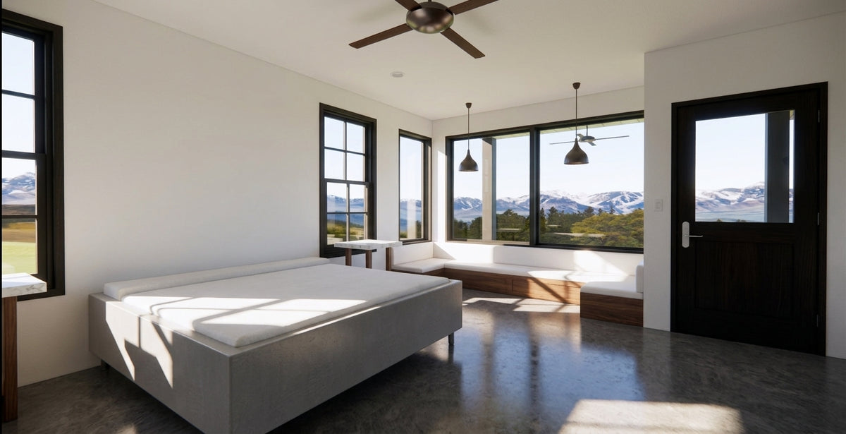 The Titan | Luxury Modern Steel Barndominium Plan with Shop
