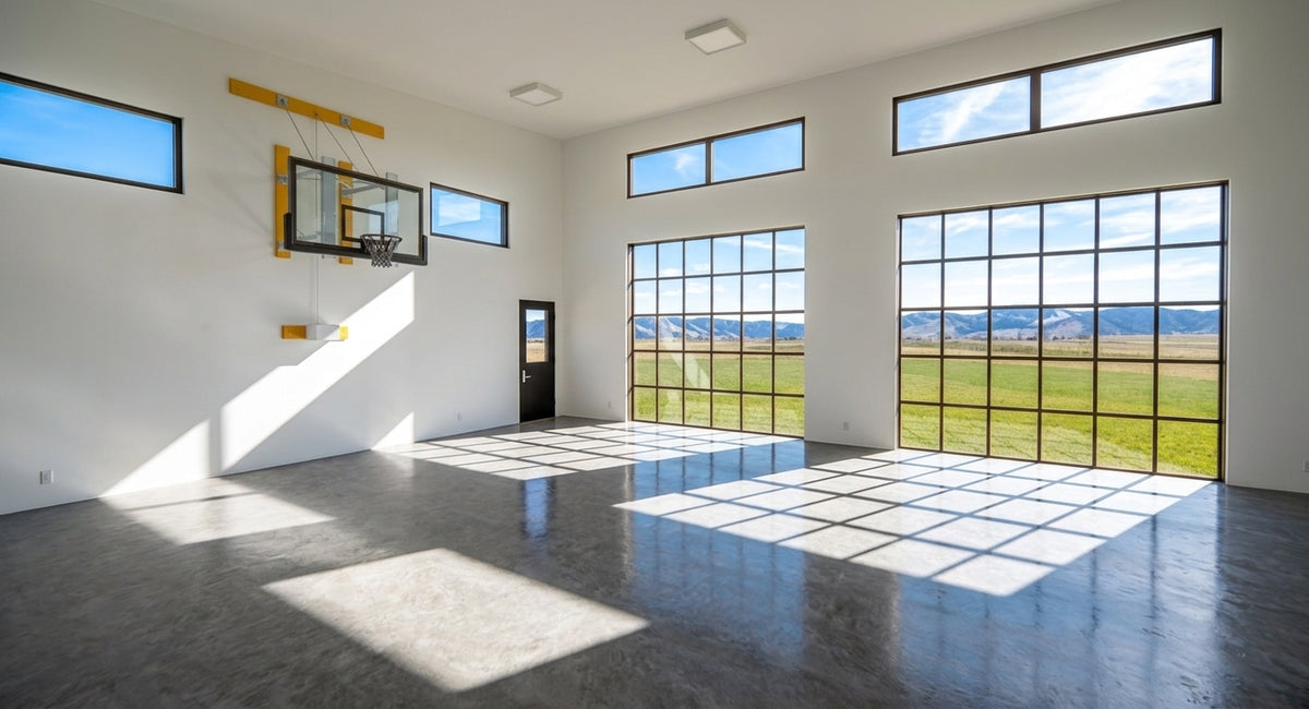 The Titan | Luxury Modern Steel Barndominium Plan with Shop