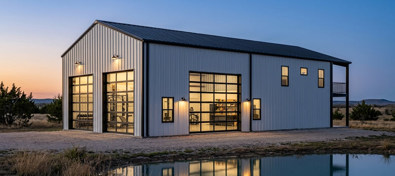 The Industry | Modern Industrial Barndominium Plan with Shop